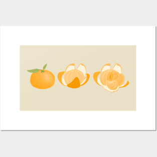 Cute tangerine illustration Posters and Art